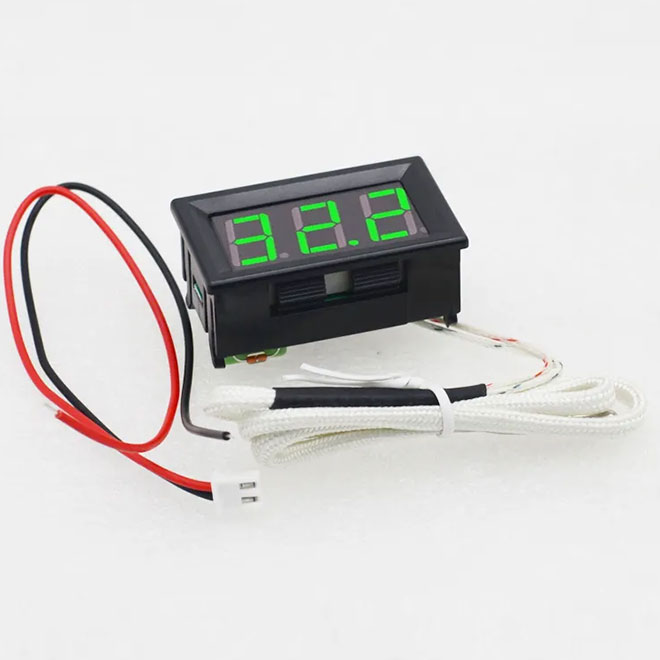 Dc 12v Digital Display High Temperature Thermometer K Type Thermocouple Industrial Digital Thermometer -20-50 Degrees XH-B310